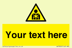 Custom Warning substance or mixture presenting a health hazard